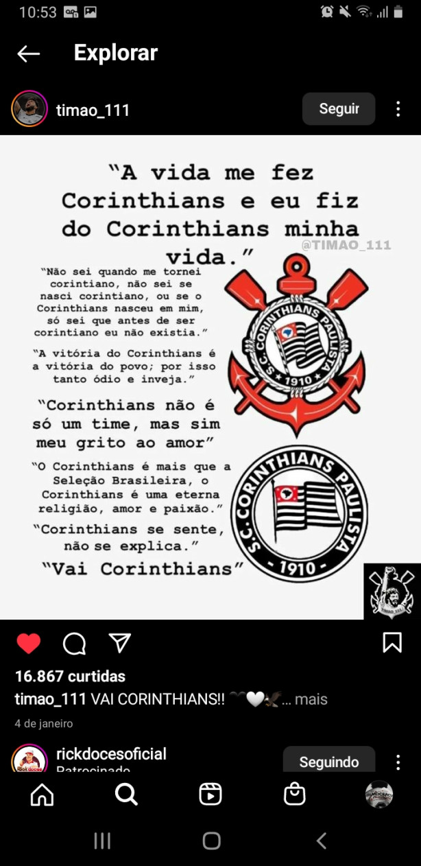 vai Corinthians