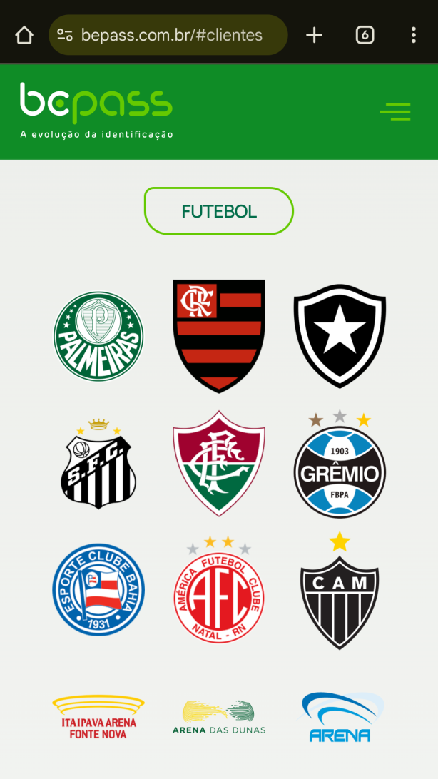 Complementando, esses s�o os clubes em que a Bepass atua