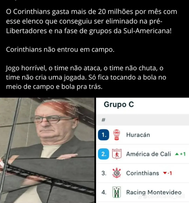 O problema do time � a zaga as laterais o meio e o ataque