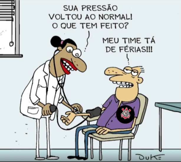 Nem de f�rias o time meu Deus