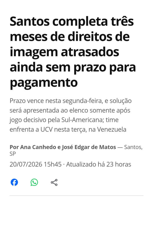 Isso a m�dia n�o fala