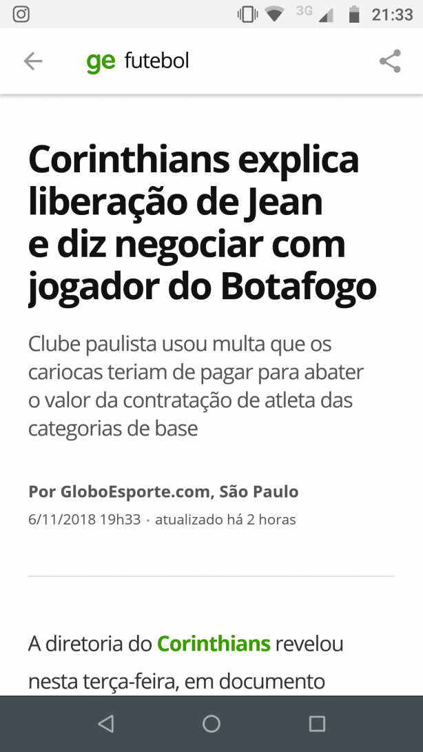 Calma, n�o vem jogador do Botafogo para o profissional!