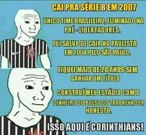 ate eu q sou palmeirense, tenho pena dessa amizade toxica q o Corinthians  ta vivendo : r/futebol