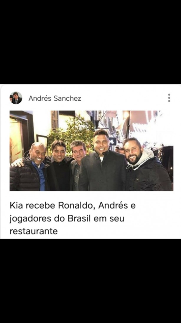 Foto do Andrs com Kia e Ronaldo