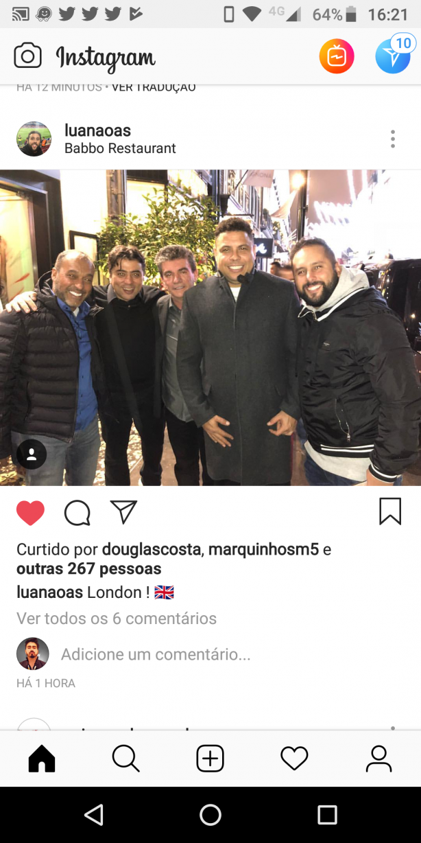 Kia, Andrs e Ronaldo em Londres