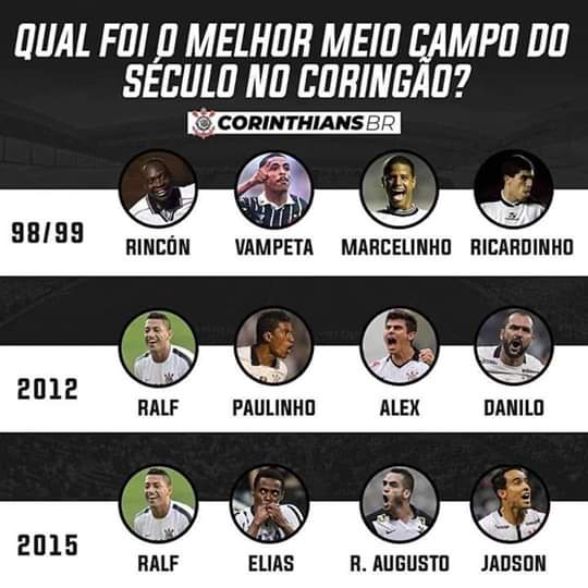 Qual foi o melhor meio campo do sculo no Corinthians?