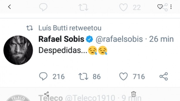 Rafael Sobis já se despediu do Cruzeiro