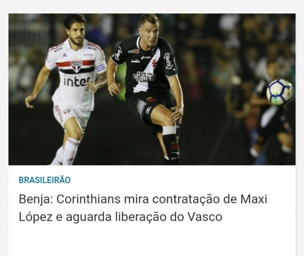 Segundo benja da fox, o Corinthians est atrs de maxi Lpez