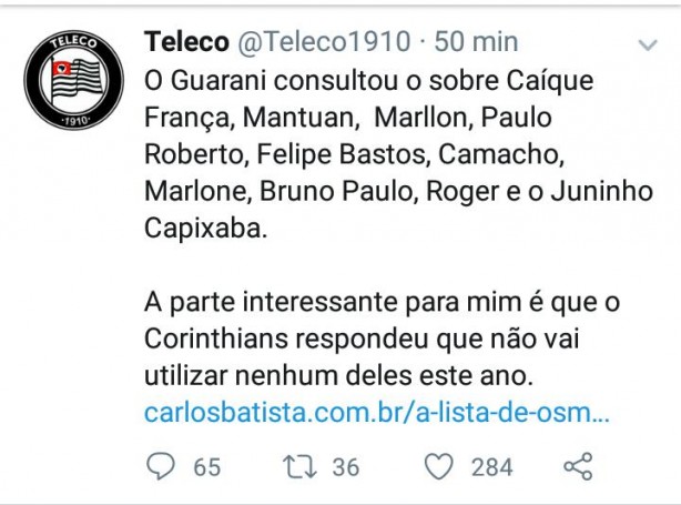 [EMPRESTIMOS]Guarani solicitou seguintes jogadores