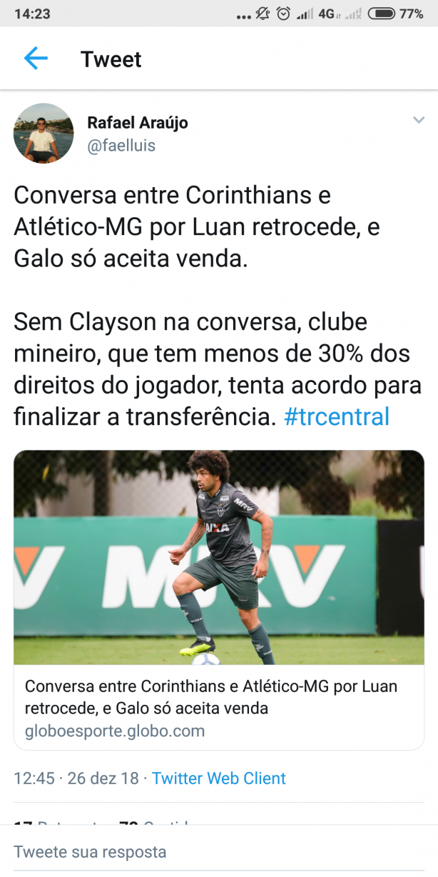 Parab�ns, Clayson...