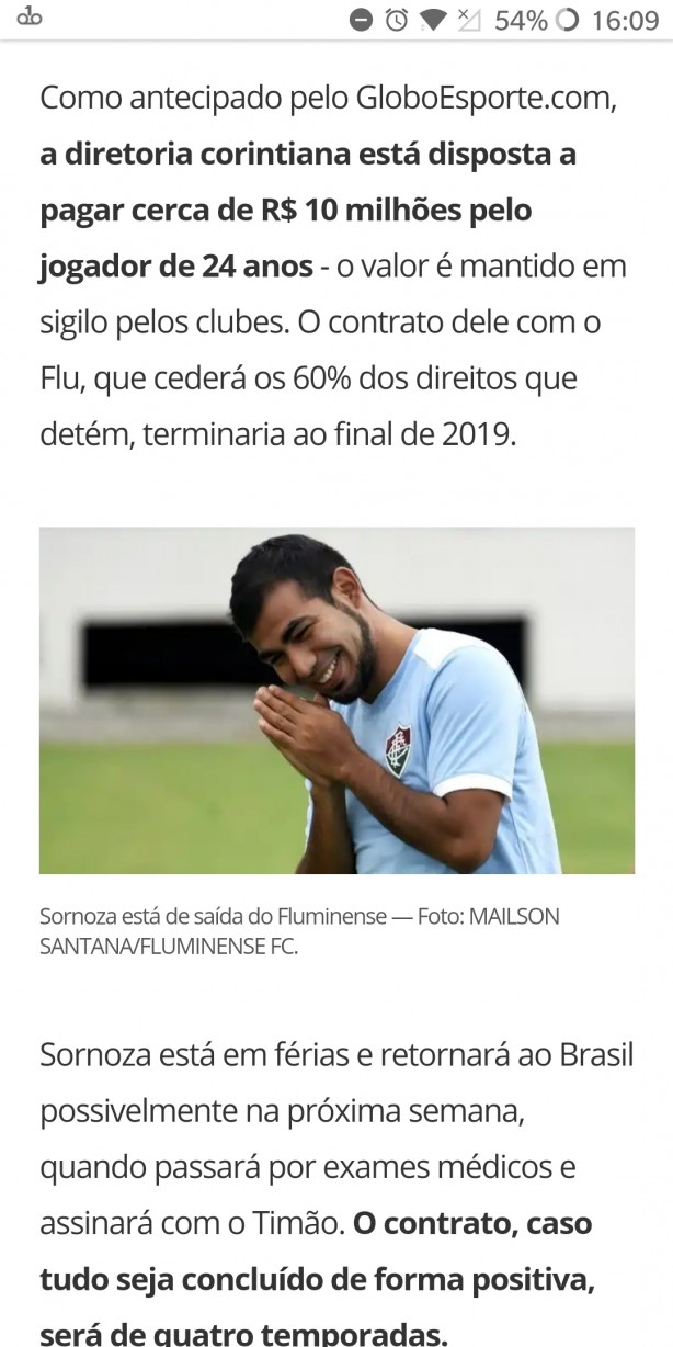 negocia��es do corinthians