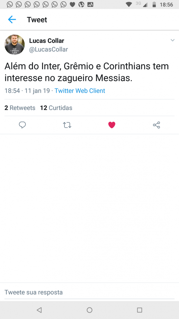 Corinthians quer o zagueiro Messias.