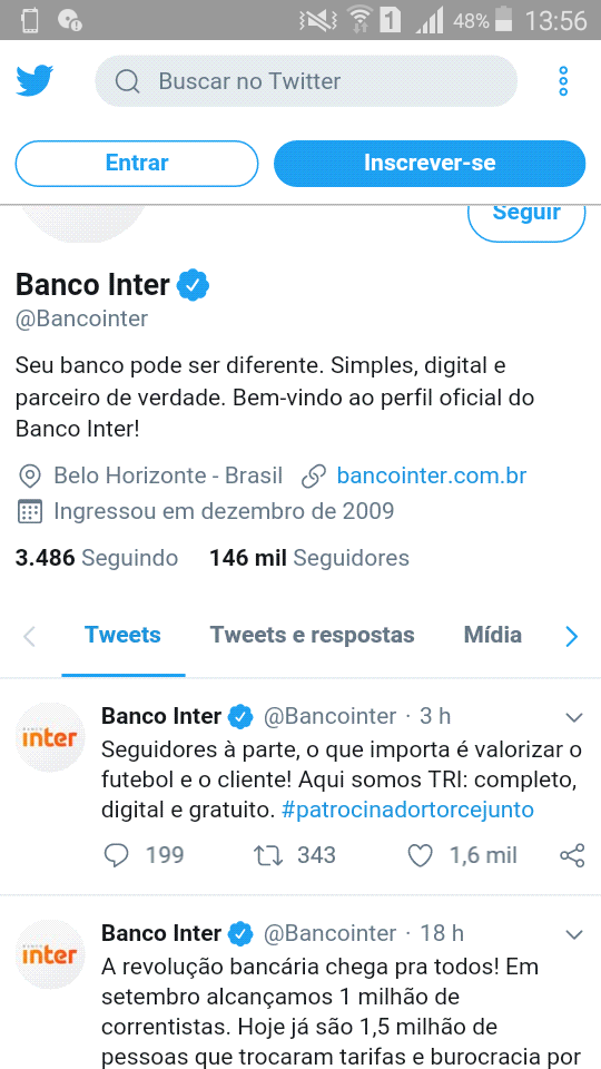 O banco Inter tambm sentiu