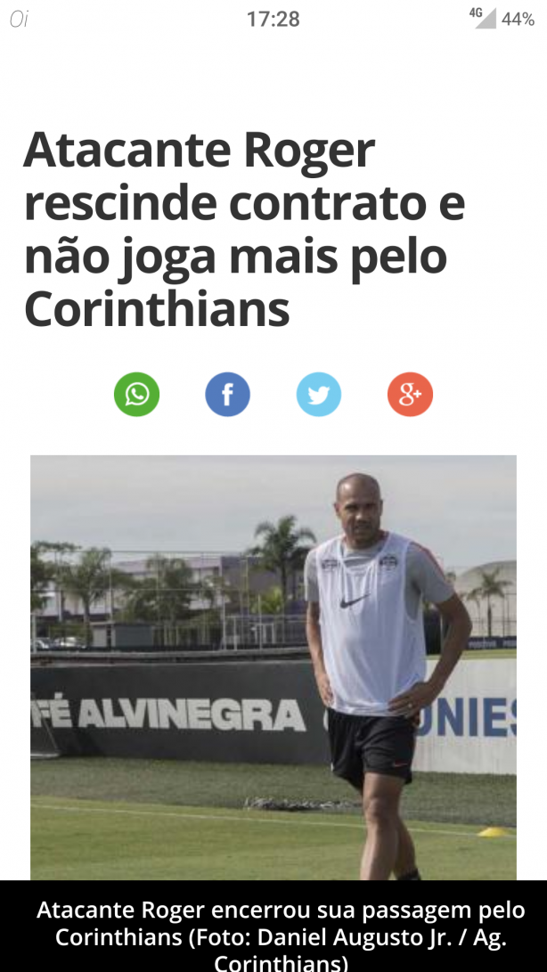 Roger se Foi menos um Pereba!
