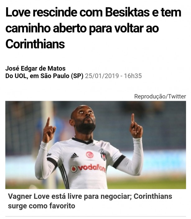 O love est� vindo!