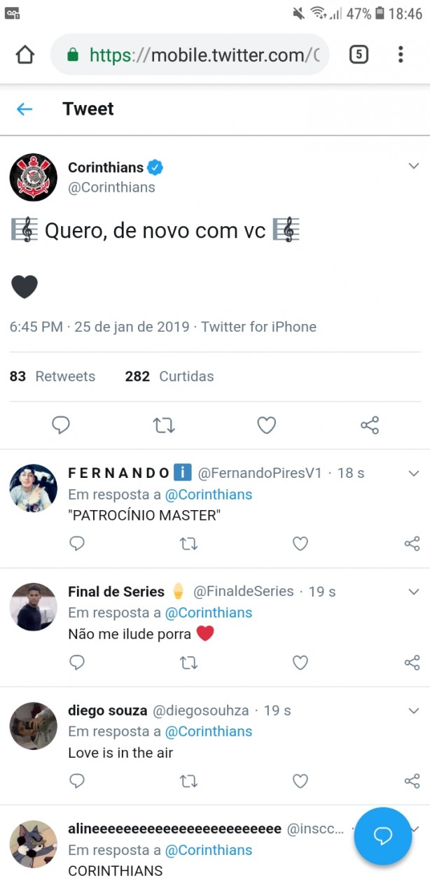Twitter Corinthians