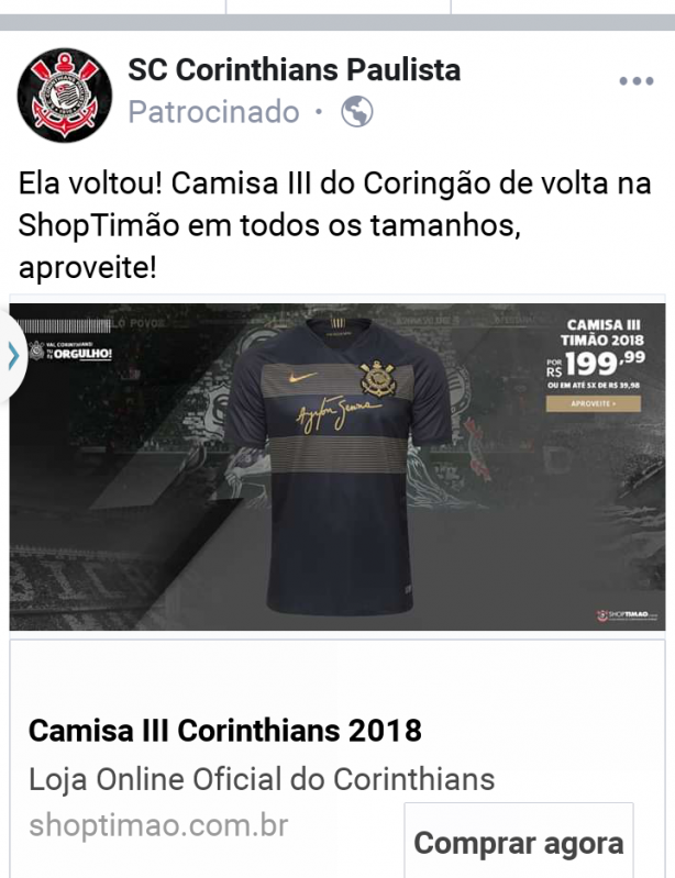 chegou a camisa do senna no site do Tim&atilde;o em todos os tamanhos