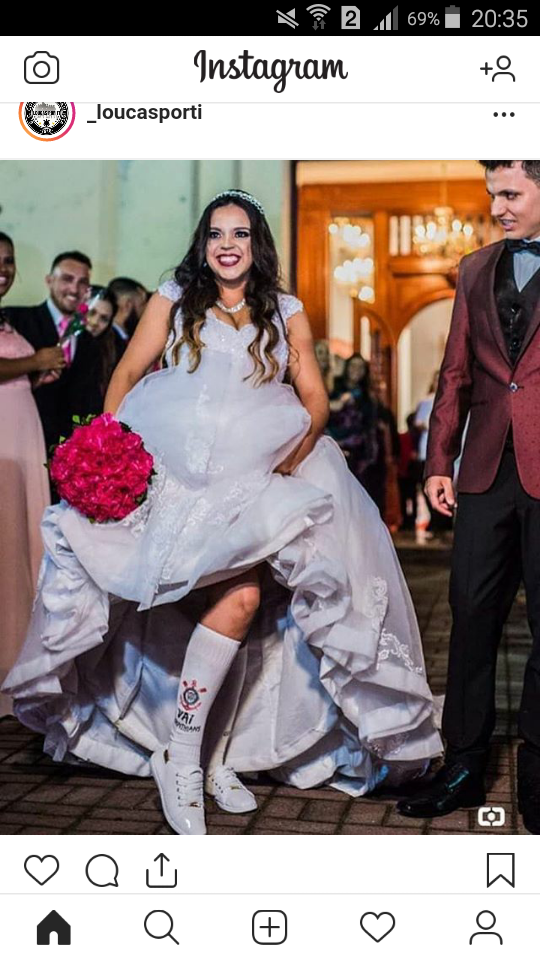 vestido de noiva corinthians