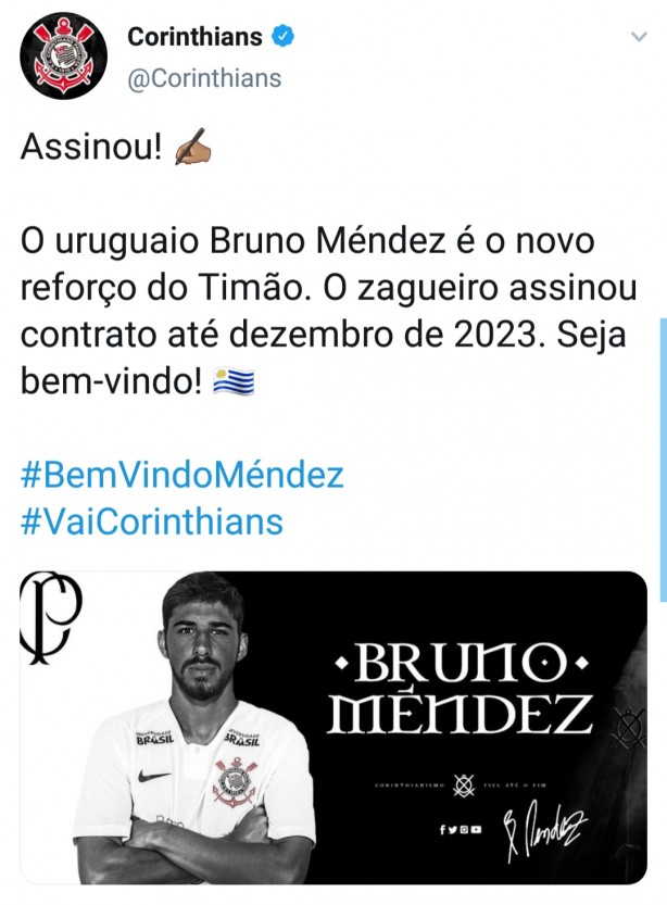 Bruno Mendez anunciado
