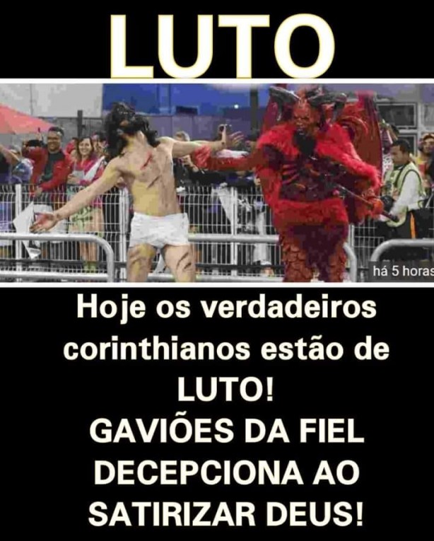 gavioes uma vergonha desfila na avenida