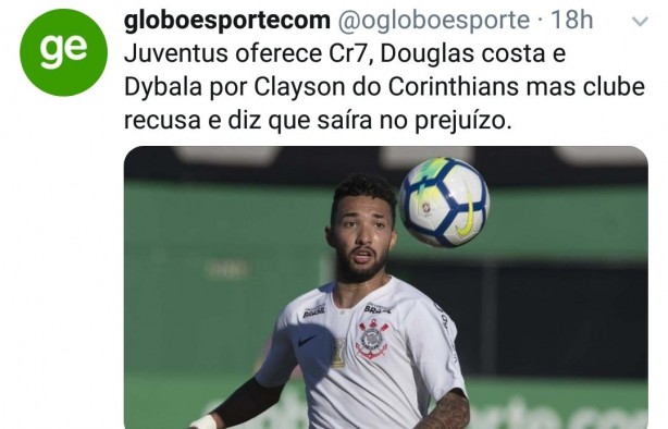 Atacante do Corinthians de sa&iacute;da?