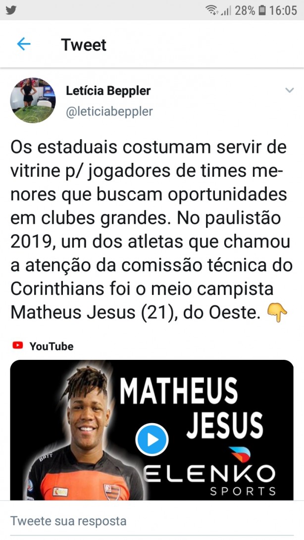 Matheus Jesus no Corinthians?