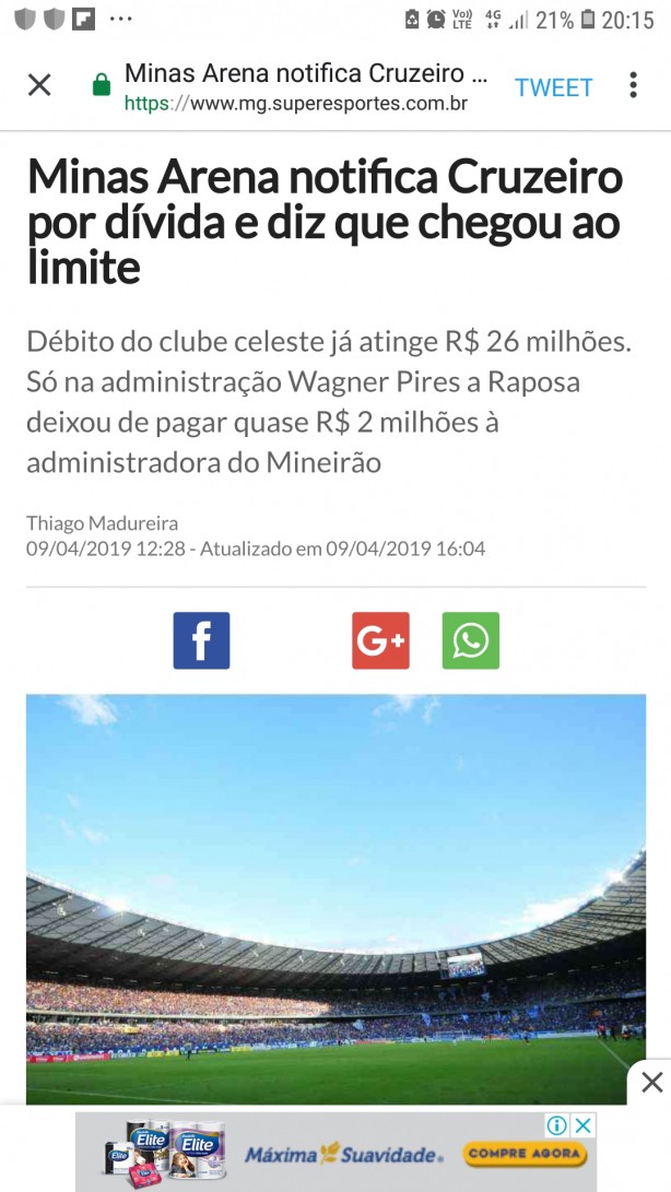 Disse que a conta chegaria.