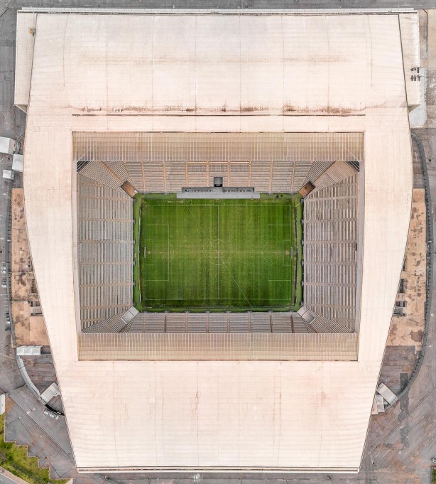 [imagem] Vista area da arena SCCP - Drone