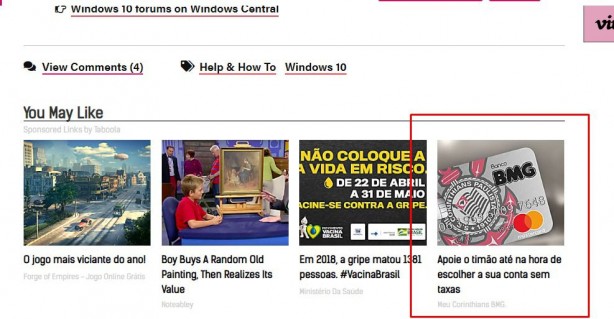 Primeira publicidade