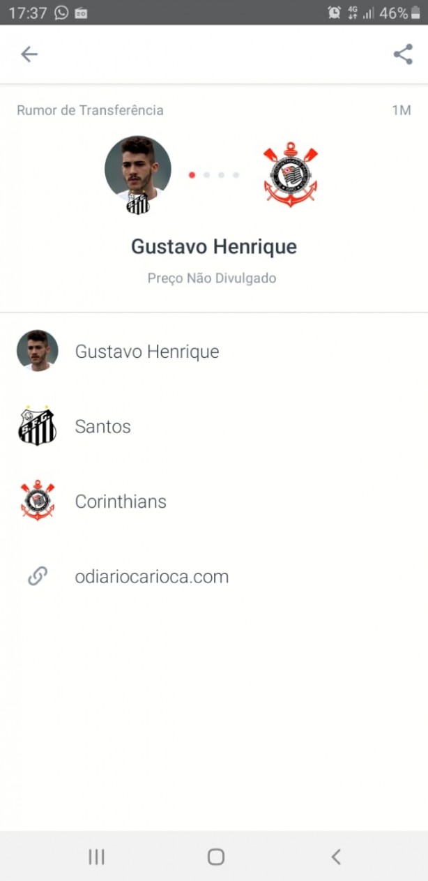 Interesse no zagueiro Gustavo Henrique do Santos.