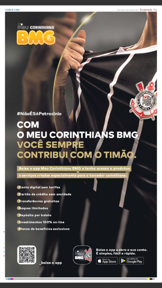 Olha a o marketing Corinthians / BMG em ao!