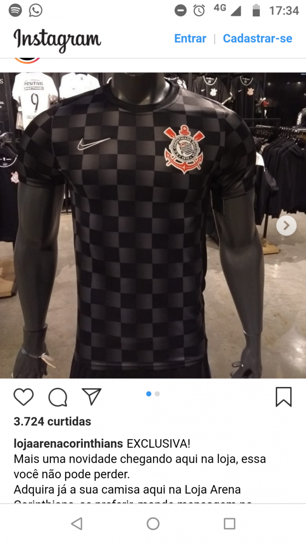 Novo uniforme de aquecimento