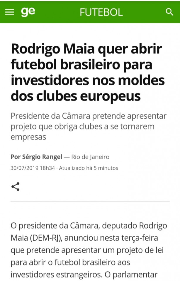 E se algu�m comprar o Tim&atilde;o?