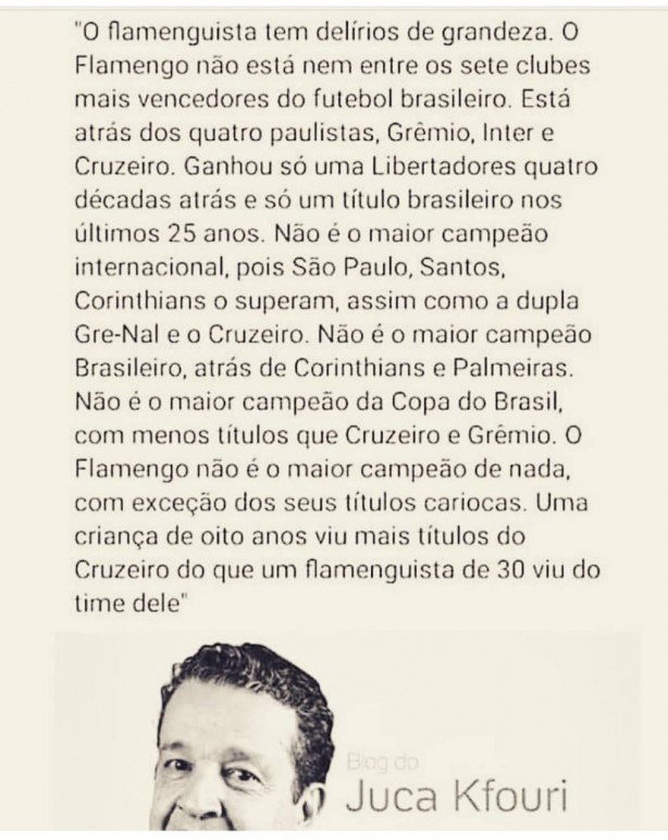 A verdade sobre o Flamengo