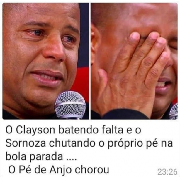 Marcelinho chorou!