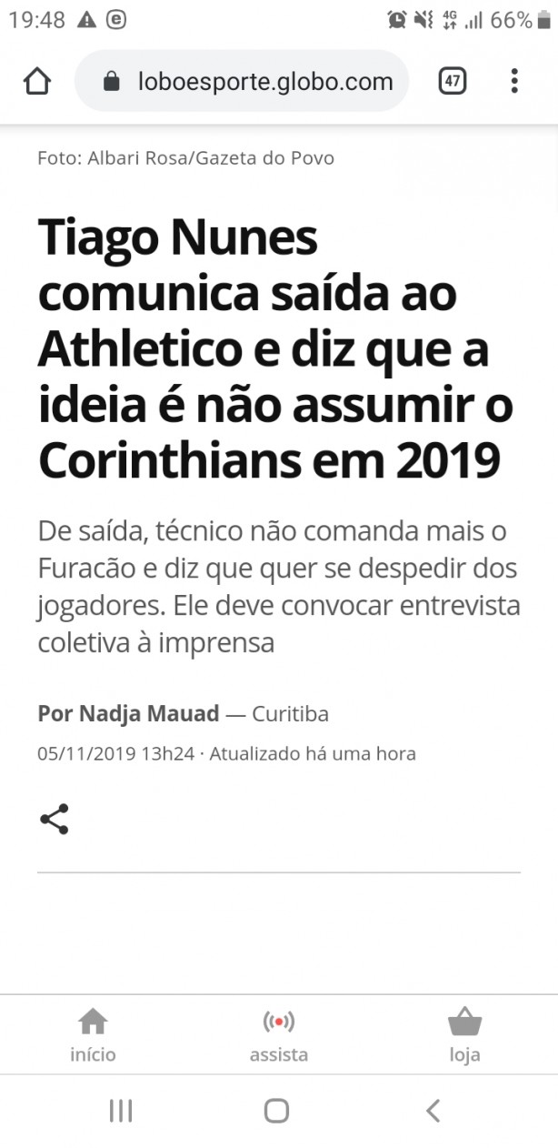 Thiago Nunes deixa o athl�tico PR