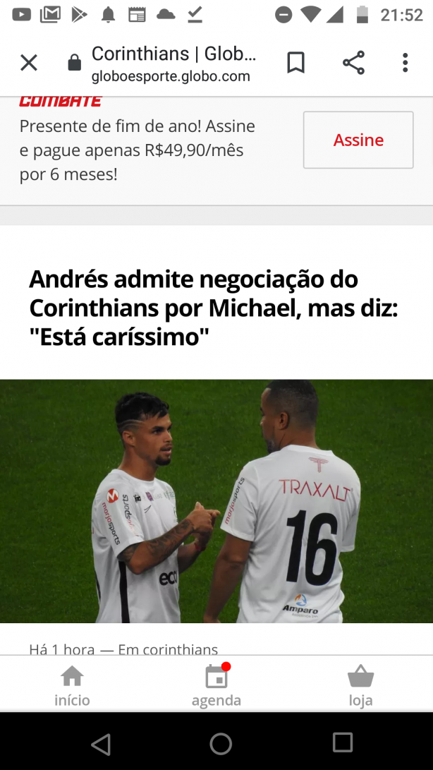 Andres querendo melar a negocia��o.