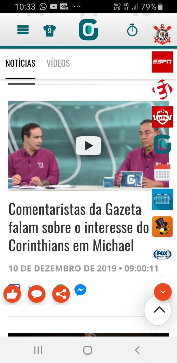Est� no v�deo, foi no programa de ontem