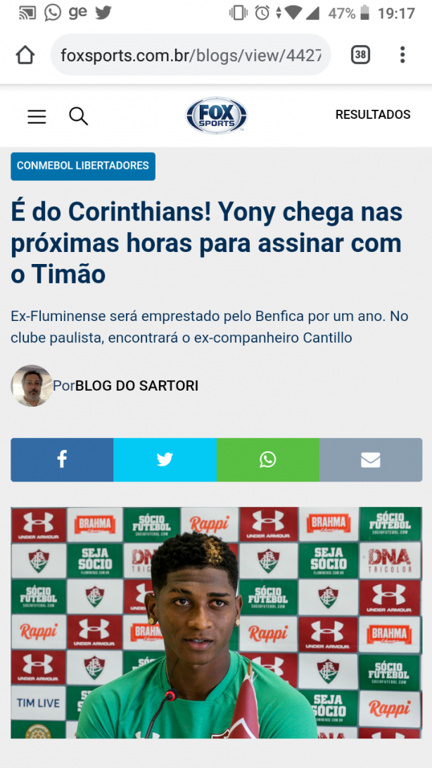 Yoni Gonzalez � do Corinthians!