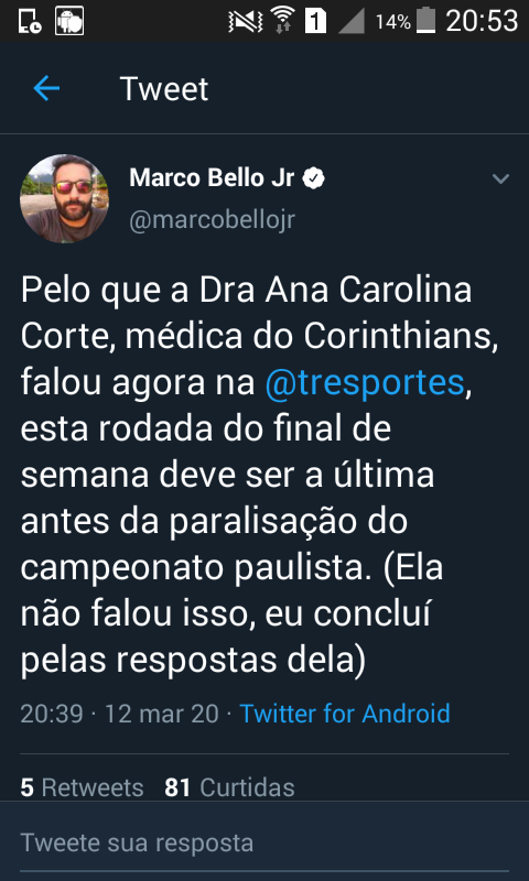 Campeonato Paulista poder sofrer paralizao!