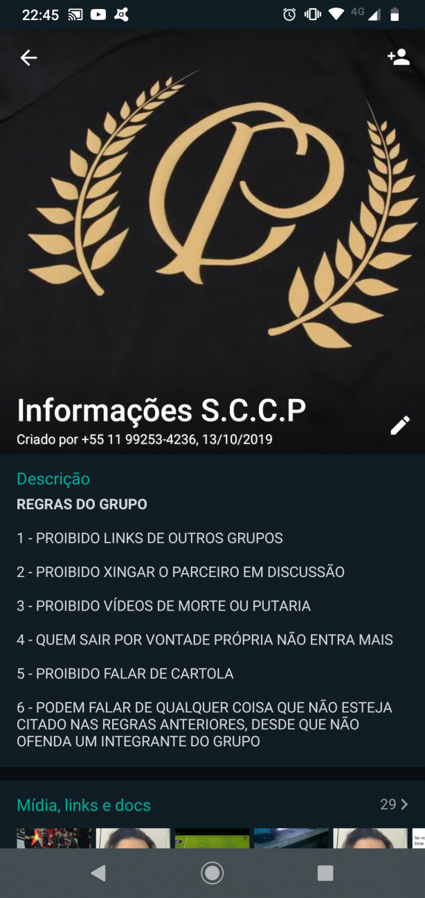 Grupo do Corinthians no WhatsApp (com link)