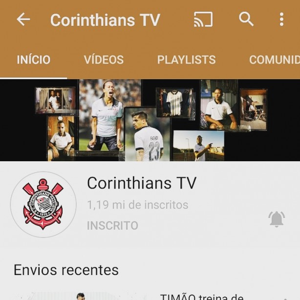 Engajamento Corinthians TV