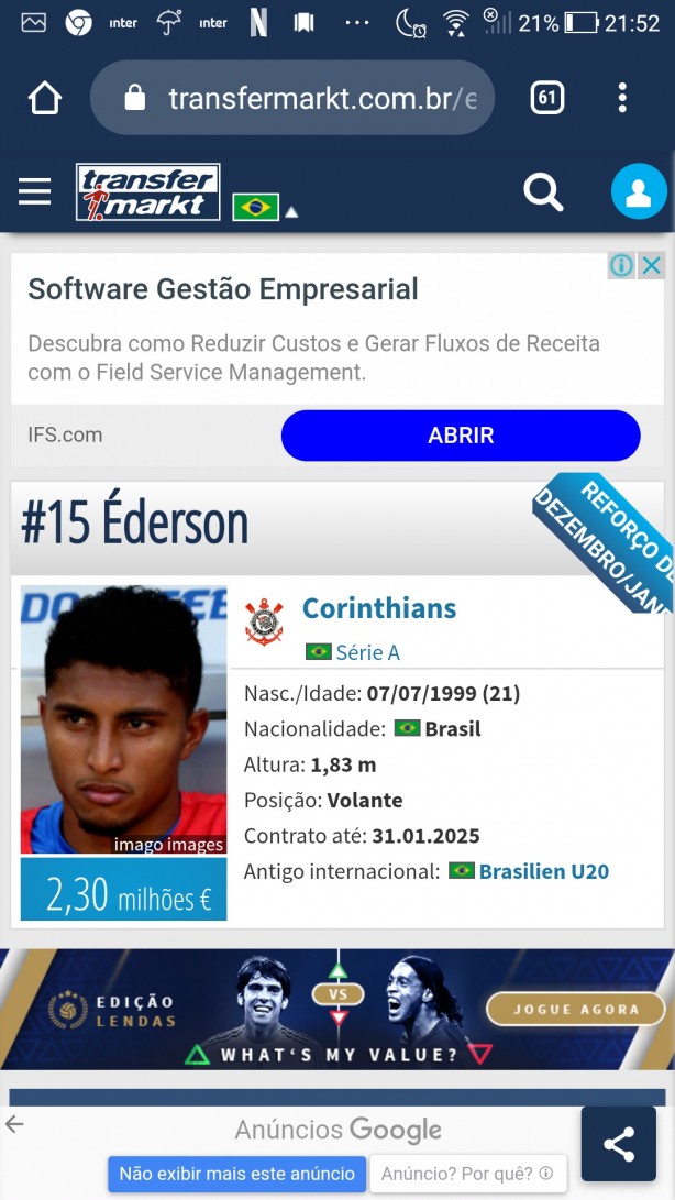 Sabe quanto custa o Ederson?