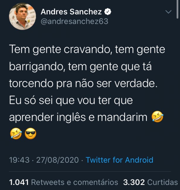 Eu acho que o nome � ... Apesar da not�cia de hj