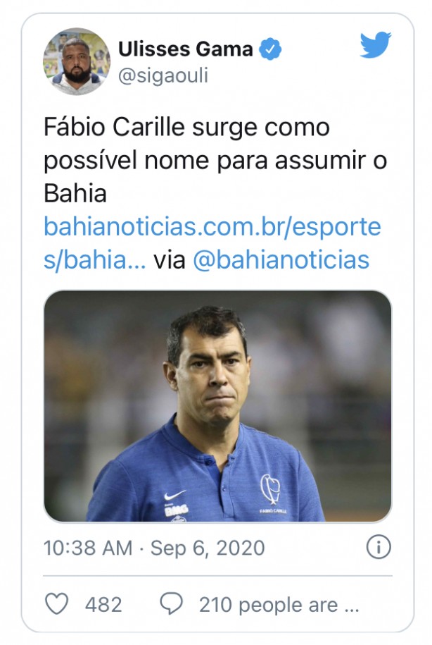 Bahia sondando Carille