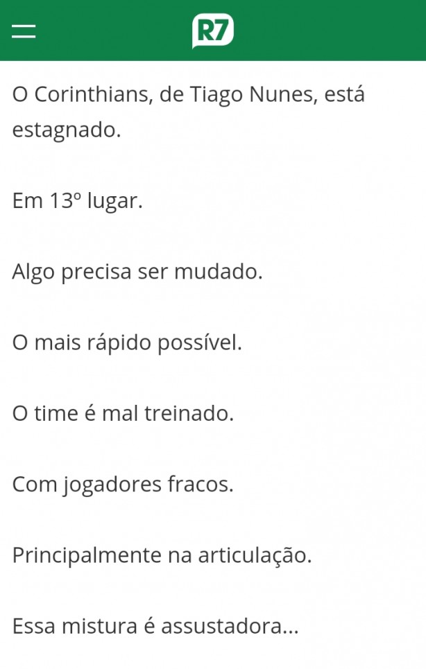 Primeira vez..