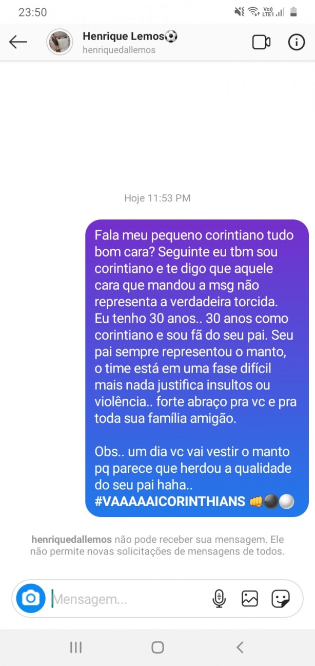 Perfil do Fagninho.. Mandei meu apoio