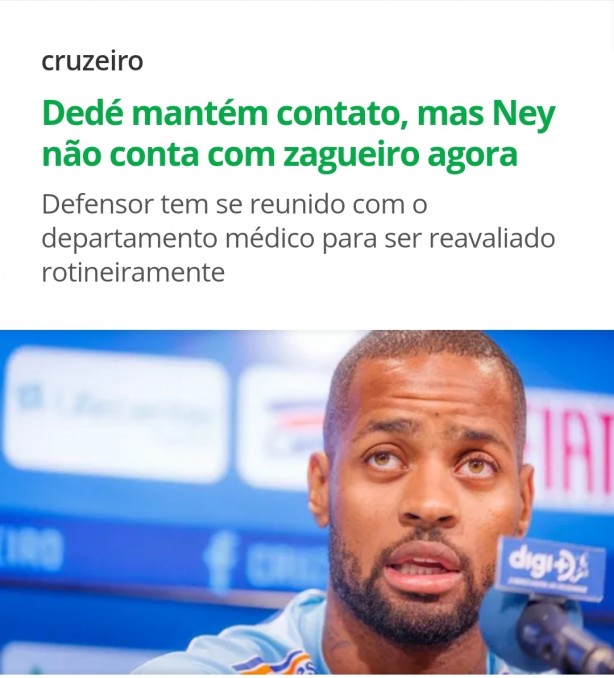 Sobre contratar um zagueiro