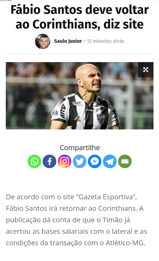 Fbio Santos no Corinthians