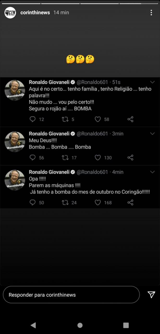 Ronaldo Giovanelli deu o papo